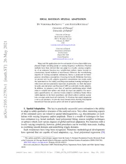 Ideal Bayesian Spatial Adaptation