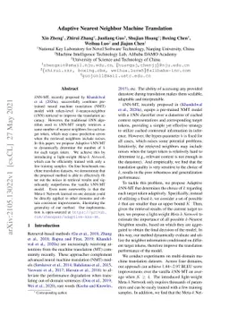 Adaptive Nearest Neighbor Machine Translation