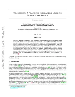 TranSmart: A Practical Interactive Machine Translation System