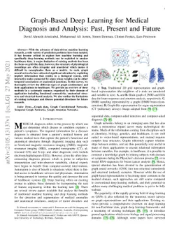 Graph-Based Deep Learning for Medical Diagnosis and Analysis: Past,
  Present and Future