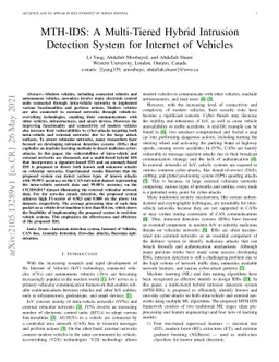 MTH-IDS: A Multi-Tiered Hybrid Intrusion Detection System for Internet
  of Vehicles