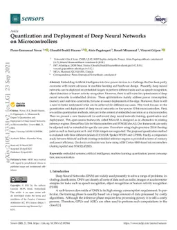 Quantization and Deployment of Deep Neural Networks on Microcontrollers