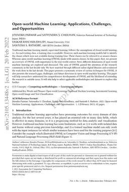 Open-world Machine Learning: Applications, Challenges, and Opportunities