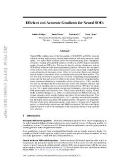 Efficient and Accurate Gradients for Neural SDEs