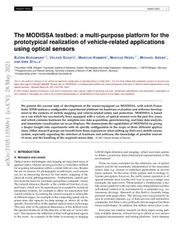MODISSA: a multipurpose platform for the prototypical realization of
  vehicle-related applications using optical sensors