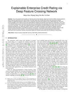 Explainable Enterprise Credit Rating via Deep Feature Crossing Network