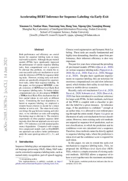 Accelerating BERT Inference for Sequence Labeling via Early-Exit
