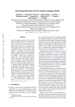 Knowledge Inheritance for Pre-trained Language Models