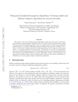 Polygonal Unadjusted Langevin Algorithms: Creating stable and efficient
  adaptive algorithms for neural networks