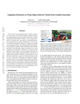 Linguistic Structures as Weak Supervision for Visual Scene Graph
  Generation
