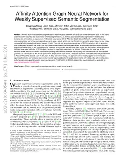 Affinity Attention Graph Neural Network for Weakly Supervised Semantic
  Segmentation