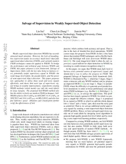 Salvage of Supervision in Weakly Supervised Object Detection