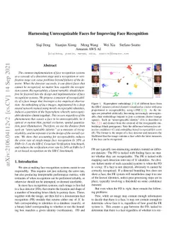 Harnessing Unrecognizable Faces for Improving Face Recognition
