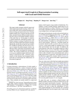 Self-supervised Graph-level Representation Learning with Local and
  Global Structure