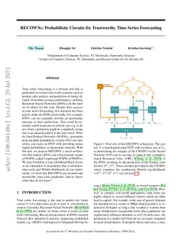 RECOWNs: Probabilistic Circuits for Trustworthy Time Series Forecasting