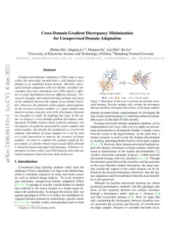 Cross-Domain Gradient Discrepancy Minimization for Unsupervised Domain
  Adaptation