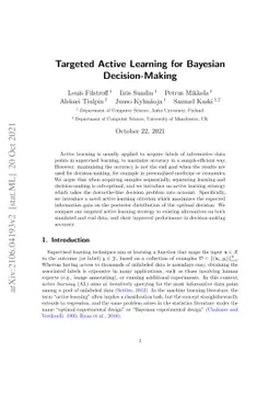 Targeted Active Learning for Bayesian Decision-Making