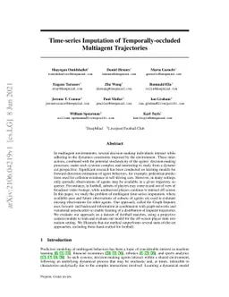 Time-series Imputation of Temporally-occluded Multiagent Trajectories