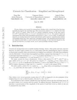 Coresets for Classification -- Simplified and Strengthened