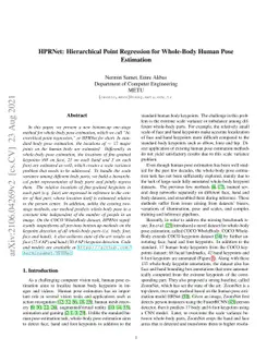 HPRNet: Hierarchical Point Regression for Whole-Body Human Pose
  Estimation