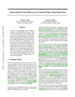 Context-Specific Causal Discovery for Categorical Data Using Staged
  Trees