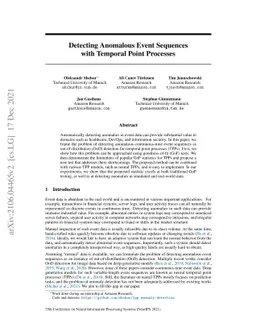 Detecting Anomalous Event Sequences with Temporal Point Processes