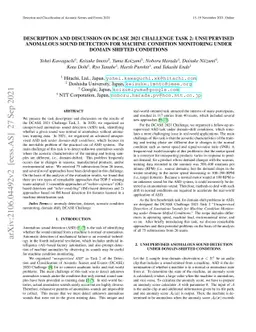 Description and Discussion on DCASE 2021 Challenge Task 2: Unsupervised
  Anomalous Sound Detection for Machine Condition Monitoring under Domain
  Shifted Conditions