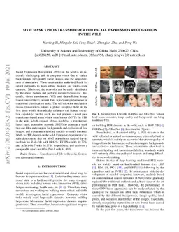 MVT: Mask Vision Transformer for Facial Expression Recognition in the
  wild