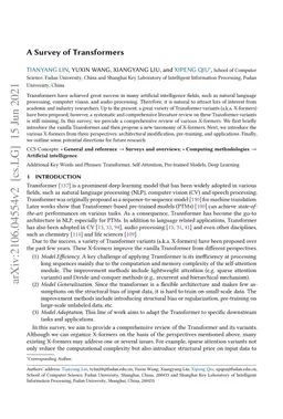 A Survey of Transformers