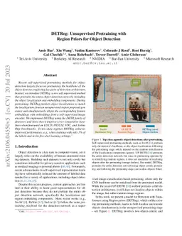 DETReg: Unsupervised Pretraining with Region Priors for Object Detection