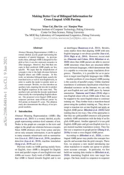 Making Better Use of Bilingual Information for Cross-Lingual AMR Parsing