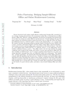 Policy Finetuning: Bridging Sample-Efficient Offline and Online
  Reinforcement Learning
