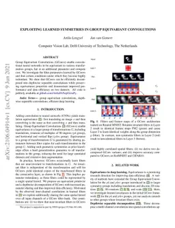 Exploiting Learned Symmetries in Group Equivariant Convolutions
