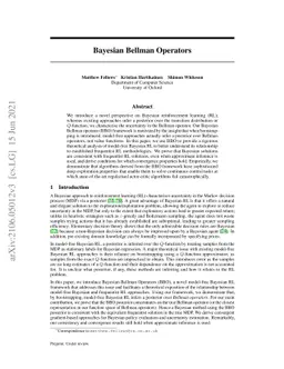Bayesian Bellman Operators