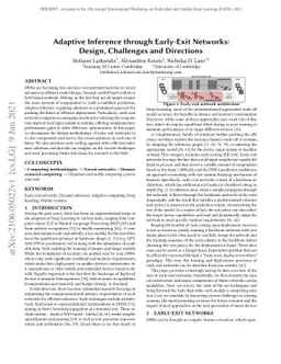 Adaptive Inference through Early-Exit Networks: Design, Challenges and
  Directions