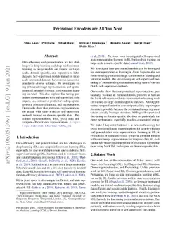 Pretrained Encoders are All You Need