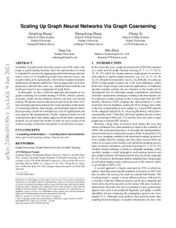 Scaling Up Graph Neural Networks Via Graph Coarsening