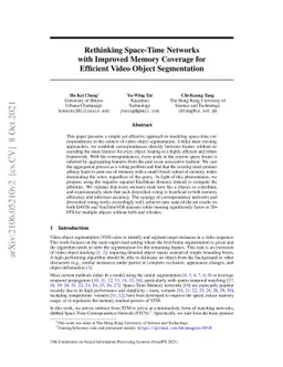 Rethinking Space-Time Networks with Improved Memory Coverage for
  Efficient Video Object Segmentation