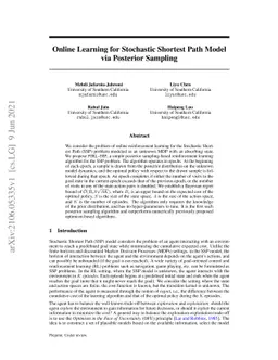 Online Learning for Stochastic Shortest Path Model via Posterior
  Sampling