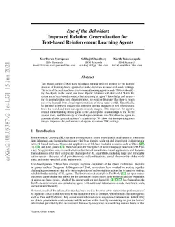 Eye of the Beholder: Improved Relation Generalization for Text-based
  Reinforcement Learning Agents