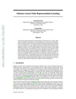 Fairness-Aware Node Representation Learning