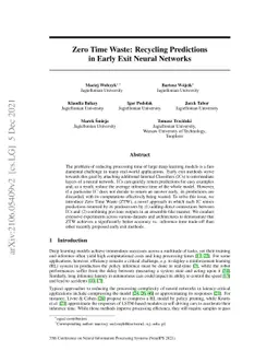 Zero Time Waste: Recycling Predictions in Early Exit Neural Networks