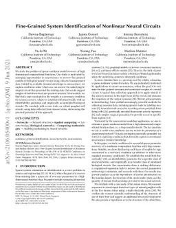 Fine-Grained System Identification of Nonlinear Neural Circuits