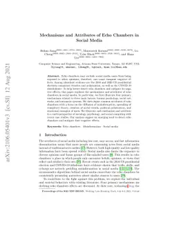 Mechanisms and Attributes of Echo Chambers in Social Media