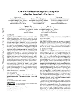 AKE-GNN: Effective Graph Learning with Adaptive Knowledge Exchange