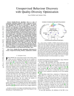 Unsupervised Behaviour Discovery with Quality-Diversity Optimisation