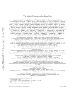 The Medical Segmentation Decathlon