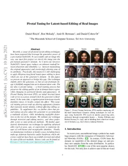 Pivotal Tuning for Latent-based Editing of Real Images