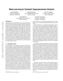 Meta-Learning for Symbolic Hyperparameter Defaults