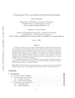 A Variational View on Statistical Multiscale Estimation
